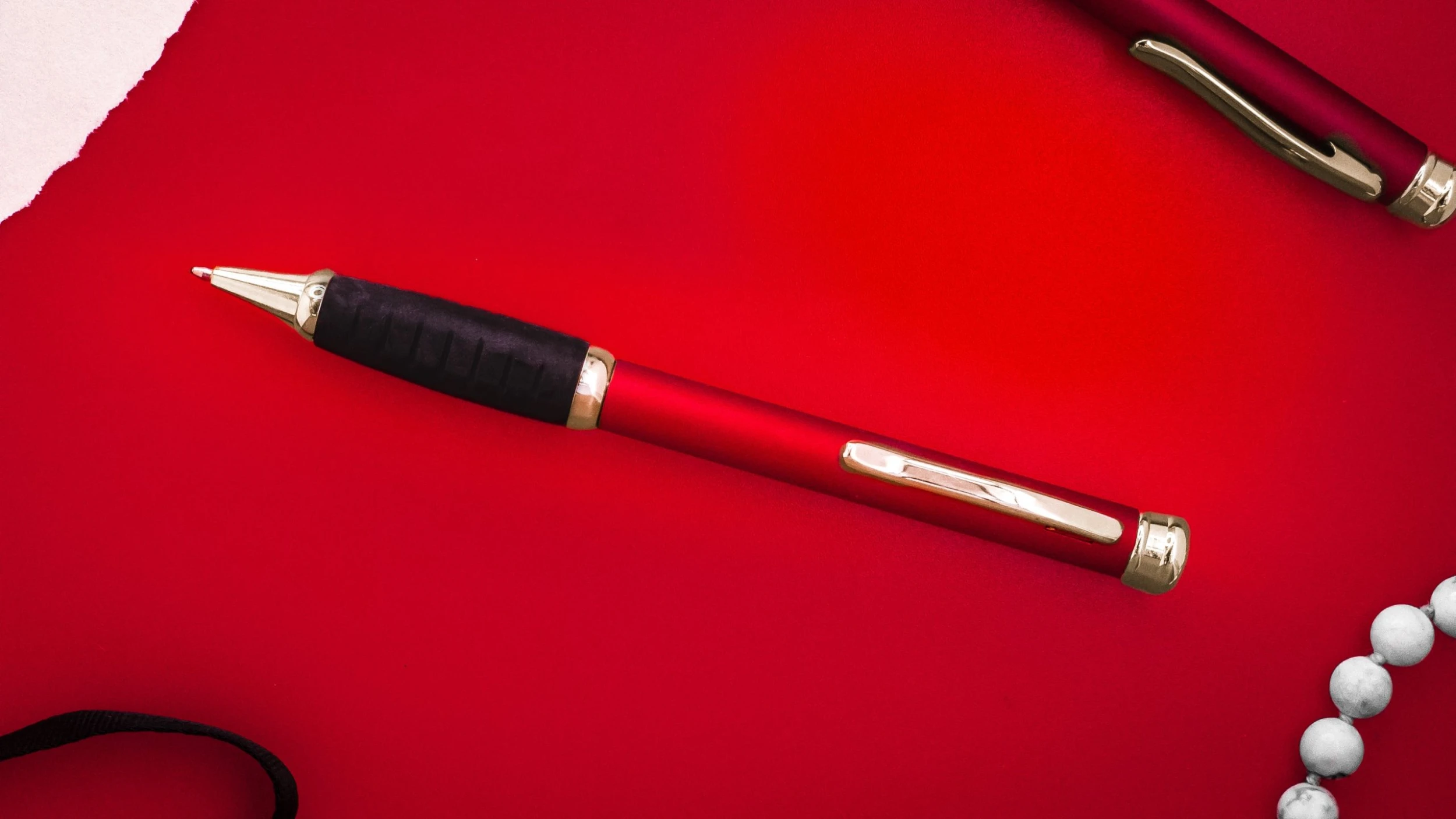 Pen Savings Executive Metal Ballpoint Pen, Burgundy & Gold - Image 2