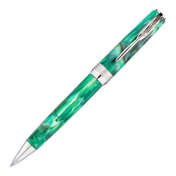 Pineider La Grande Bellezza Gemstone Ballpoint Pen, Malachite Green
