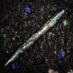 Monteverde Invincia Limited Edition Abalone Shell Ballpoint Pen, Chrome Trim