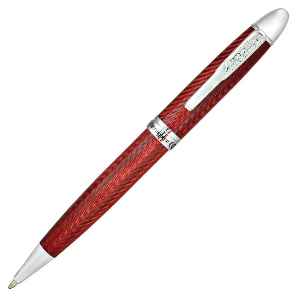 Conklin Herringbone Ballpoint Pen, Burgundy