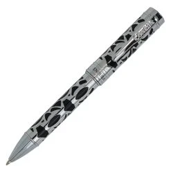Conklin Endura Deco Crest Ballpoint Pen, Black & Chrome