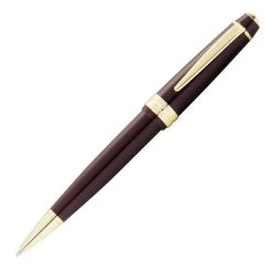 Cross® Cross Bailey Light Ballpoint Pen, Polished Burgundy & Gold