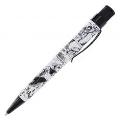 Retro 51 Okkto Rocketeer First Flight Tornado Rollerball Pen, Black & White