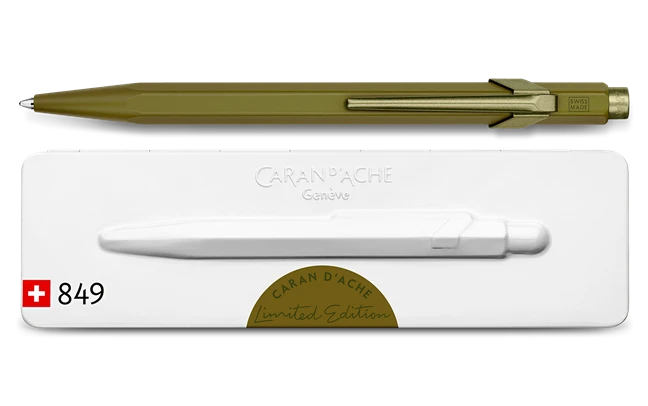 Caran D'Ache 849 Claim Your Style, Series 3, Ballpoint Pen, Moss Green