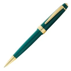 Cross® Cross Bailey Light Ballpoint Pen, Polished Dark Green & Gold